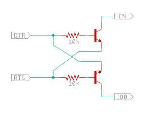 ESP32自動リセット回路
